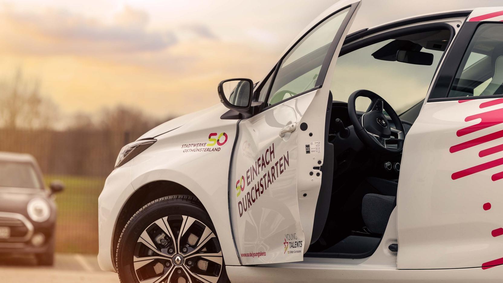 Azubi-Auto der Stadtwerke Ostmünsterland Azubi-Auto der Stadtwerke Ostmünsterland